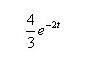 系统微分方程式，解得完全响应y(t)=则零输入响应分量为()