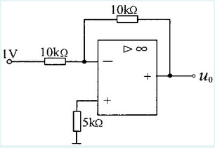 图示运算放大器电路的输出电压u0为()