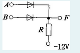 在题图所示电路中，F与A、B的逻辑关系是（)在题图所示电路中，F与A、B的逻辑关系是()请帮忙给出正
