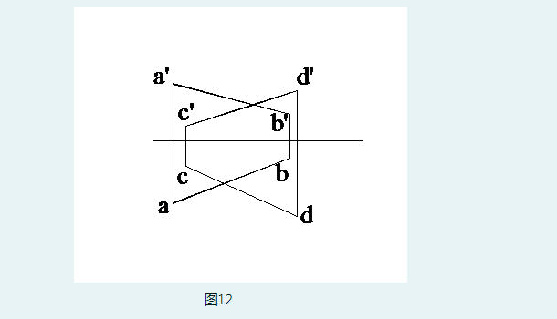 如图12所示，直线AB与CD的位置关系为()