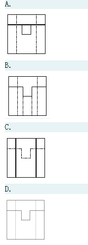 1.图31图中物体，正面投影图正确的一项是（)2.图31给出了物体的轴侧图，则物体侧面投影图正确的1