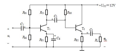 分析图2.4电路，分别说明T1和T2构成的为何种组态的放大电路？以及分别有何特点？该电路是是反相还是