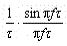 将若矩形窗函数将若矩形窗函数为w(t)=，其傅里叶变换为()。
