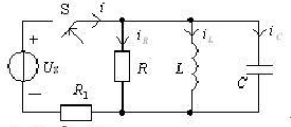 在开关S闭合瞬间，图示电路中的iR、iL、iC和i这四个量中，不发生跃变的量是（)在开关S闭合瞬间，