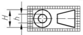 零件图中标题栏出现如下符号，其表示当前投影为（)。A、第一角投影B、第二角投影C、第三角投影D、第四