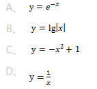 下列函数中，即是偶函数又在区间（0，＋∞)上单调递减的是（)。
