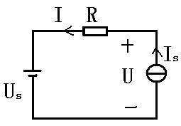图中US=10V,R=10Ω,IS=1A。则电压U=20V。()此题为判断题(对，错)。请帮忙给出正