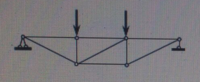 下列关于下图所示桁架杆件受力的描述正确的有()。
