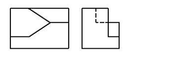 根据形体的两面投影图,补绘出形体的第三面投影。（注意位置关系)根据形体的两面投影图,补绘出形体的第三