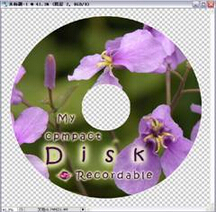 如图所示，简述在PhotoshopCS4中制作“光盘封面”的具体操作步骤。要求：①包括从创建文件到保