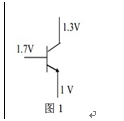 测得某硅晶体三极管的电位如图1所示，判断管子的工作状态是()。