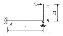 图示结构，EI=常数，AB杆的A端截面弯矩（以下侧受拉为正)图示结构，EI=常数，AB杆的A端截面弯