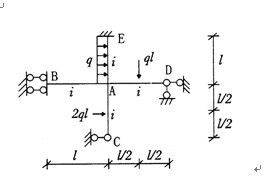求图示超静定结构A结点的转角。
