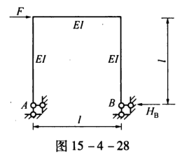 如图15-4-28所示结构中，HB为()。