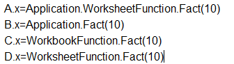 在调用工作簿函数时，下面的3种方式是等效的（)。在调用工作簿函数时，下面的3种方式是等效的()。