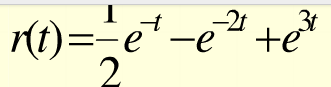 已知激励信号为e（t)=e－t，零状态响应为，求此系统的冲激响应。已知激励信号为e(t)=e-t，零