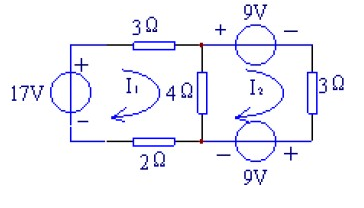 用网孔分析法求图所示电路的网孔电流。    