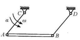 图14－2所示的平面机构中，AC∥BD。且AC＝BD＝a，均质杆AB的质量为m，长为l。问杆AB作何