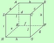 将右图所示三维图用 B-rep 拓扑关系展开。
