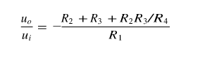 为了用低值电阻实现高放大倍数的比例运算，常用T型电阻网络代替反馈电阻Rf，电路如下图所示，试证明为了