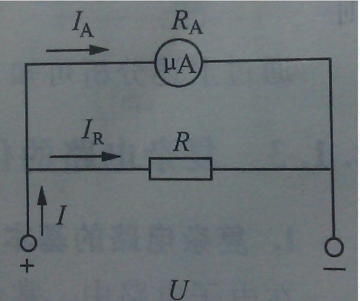 电路如图所示，若将内阻为1800Ω，满偏电流为100μA的表头，改装成量限分别为5mA、30mA的电