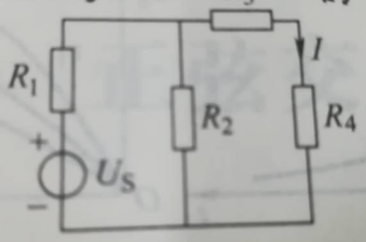 已知电路如图a所示，US=8V，R1=R2=R3=2Ω，R4=1Ω，试用戴维南定理求解R4中电流I。