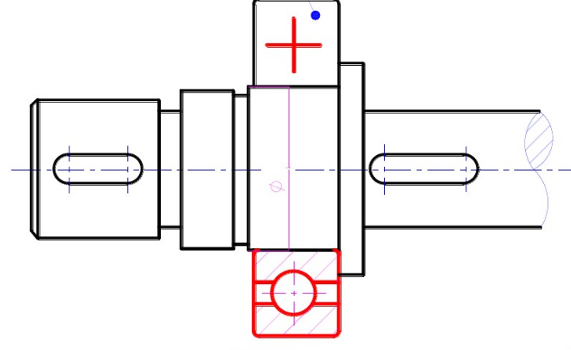 用简化画法按1:1画出轴上支承处的滚动轴承。     