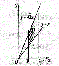 计算二重积分，其中D是由直线x=1, x=2, y=x, y=所围成的平面区域。 请帮忙给出正确答案