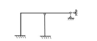 图示结构的超静定次数为（)：A.2B.3C.4D.5图示结构的超静定次数为()A.2B.3C.4D.