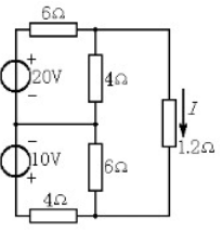 电路如图所示，试用戴维宁定理求解电流I。