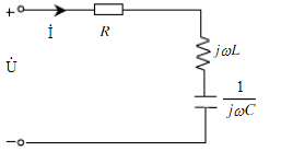 图所示电路中正弦电压有效值U=10V，R=10Ω，L=20mH，当电容C=200 pF时，电流I=1