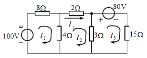 用网孔电流法求如图所示电路中的电流Ix。 
