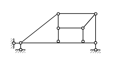图示体系计算自由度W为______，是______多余约束的几何______体系。  