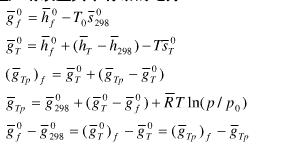你能区分吉布斯函数的绝对基准和生成吉布斯函数的生成基准吗？下列各式是分别以这两种基准来表示的吉布斯函