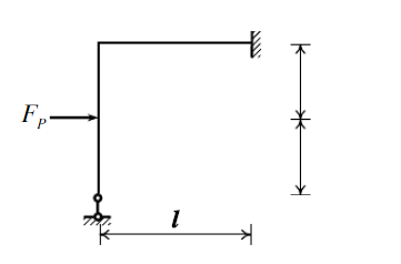 用力法计算如图5－23（a)所示结构，作弯矩图，各杆的EI为常数。用力法计算如图5-23(a)所示结