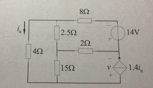 用网孔法求解习题6－7图所示电路中4V电压源提供的功率。用网孔法求解习题6-7图所示电路中4V电压源