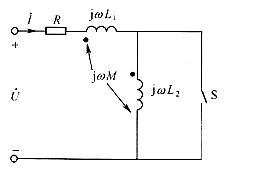 图RLG串联正弦稳态电路由电压源u激励，给定R=3Ω，L=3H，C=1／4F，，试计算L、C中的无功
