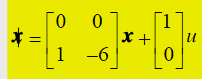 给定系统的状态空间表达式为    ​    y=[0  1]x    设计一全维状态观测器，并使观测