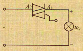 试画出将图11.1所示交流调压电路改用两个普通晶闸管来代替的电路。     