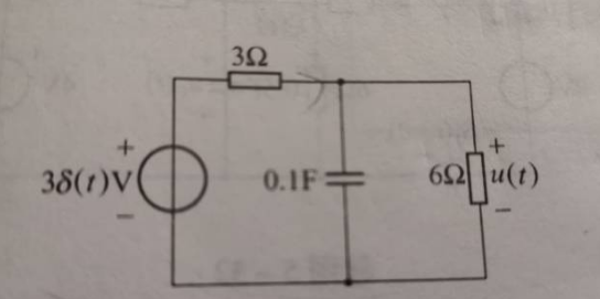 试求图9－26所示电路的零状态响应u（t)。试求图9-26所示电路的零状态响应u(t)。    