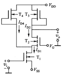共源－共栅放大电路如图4－68所示，设各管衬底均与VSS相接，rds2忽略不计。共源-共栅放大电路如