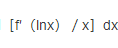 设f（x)=e－x，则=______．  （A)  （B)－lnx＋C  （C)  （D)lnx＋C