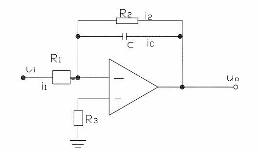 RC有源滤波器如图所示，求其频率特性、截止频率、放大倍数，并说明滤波器的性质。    