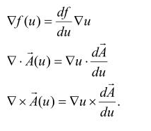 2．设u是空间坐标x，y，z的函数，证明            