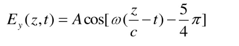 一束光波可用如下两个正交分量和表示，则光波的偏振态为（)。一束光波可用如下两个正交分量和表示，则光波