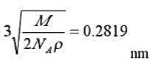 NaC1的晶体结构是简单的立方点阵，其分子量M=58.5,密度ρ=2.17g／cm³, （1)试证明