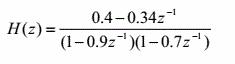 已知某2阶IIR数字滤波器的系统函数为    若用6位字长（不含符号位)的定点运算，舍入方式进行量化