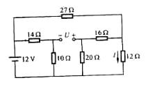 求如图所示电路中的电压u和i。   