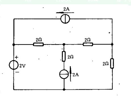 在图所示电路中，三个网孔电流已被指定，试写出网孔方程。   