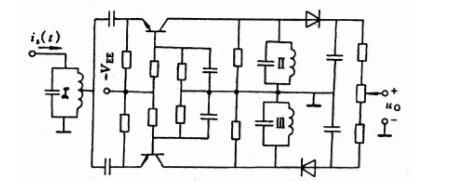 图题8.15所示为采用共基电路构成的双失谐回路鉴频器，试说明图中谐振回路Ⅰ、Ⅱ和Ⅲ应该如何调谐？分析
